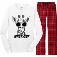 Giraffe WhatS Up Long Sleeve Pajama Set