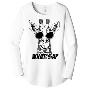 Giraffe WhatS Up Women's Perfect Tri Tunic Long Sleeve Shirt