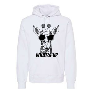 Giraffe WhatS Up Premium Hoodie