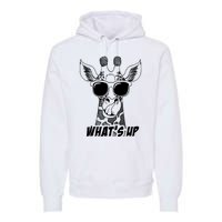 Giraffe WhatS Up Premium Hoodie