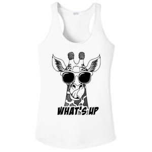 Giraffe WhatS Up Ladies PosiCharge Competitor Racerback Tank