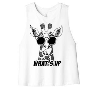 Giraffe WhatS Up Women's Racerback Cropped Tank