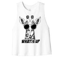 Giraffe WhatS Up Women's Racerback Cropped Tank