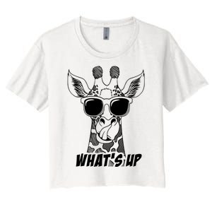 Giraffe WhatS Up Women's Crop Top Tee