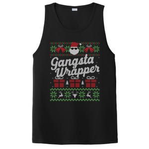 Gansta Wrapper Ugly Christmas Sweater Funny Santa PosiCharge Competitor Tank