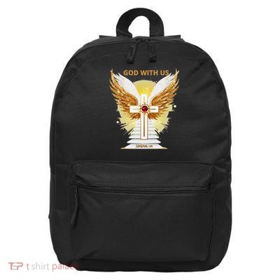 GOD with US- Isaiah 734 Divine Presence 16 in Basic Backpack