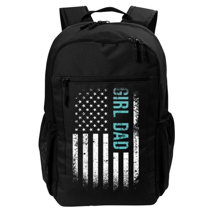 GirlDad with US american flag Gift for Best Dad Ever Daily Commute Backpack