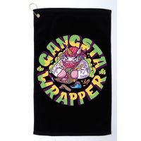 Gangsta Wrapper Unicorn Christmas Golf Towel