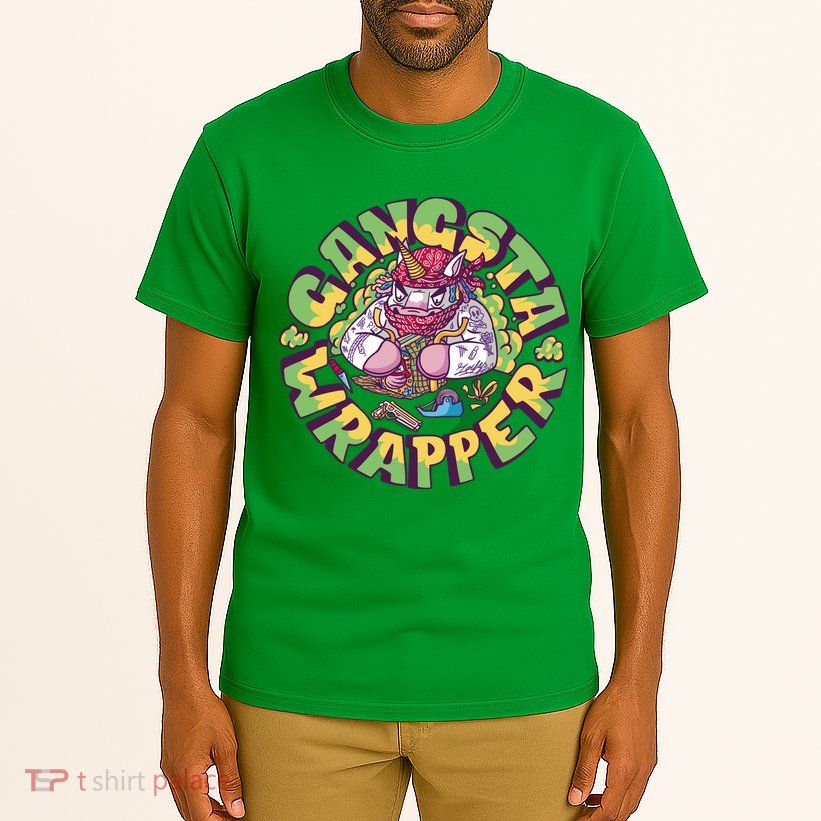 Gangsta Wrapper Unicorn Christmas Tall T-Shirt