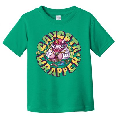 Gangsta Wrapper Unicorn Christmas Toddler T-Shirt