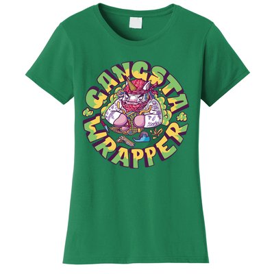 Gangsta Wrapper Unicorn Christmas Women's T-Shirt