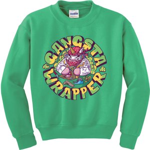 Gangsta Wrapper Unicorn Christmas Kids Sweatshirt