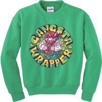 Gangsta Wrapper Unicorn Christmas Kids Sweatshirt