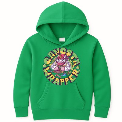 Gangsta Wrapper Unicorn Christmas Kids Hoodie
