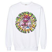 Gangsta Wrapper Unicorn Christmas Garment-Dyed Sweatshirt