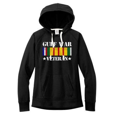 Gulf War Veteran Pride Persian Gulf Service Ribbon Women's Fleece Hoodie