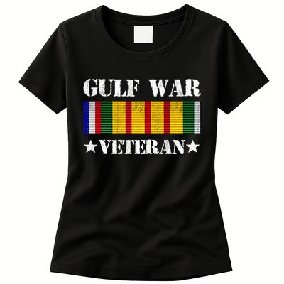 Gulf War Veteran Pride Persian Gulf Service Ribbon Womens T-Shirt