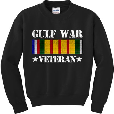 Gulf War Veteran Pride Persian Gulf Service Ribbon Kids Sweatshirt