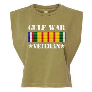 Gulf War Veteran Pride Persian Gulf Service Ribbon Garment-Dyed Women's Muscle Tee