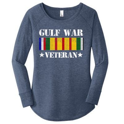 Gulf War Veteran Pride Persian Gulf Service Ribbon Women's Perfect Tri Tunic Long Sleeve Shirt