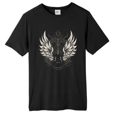 Guitar Wings Vintage Retro 80s Rock & Roll Music Tall Fusion ChromaSoft Performance T-Shirt