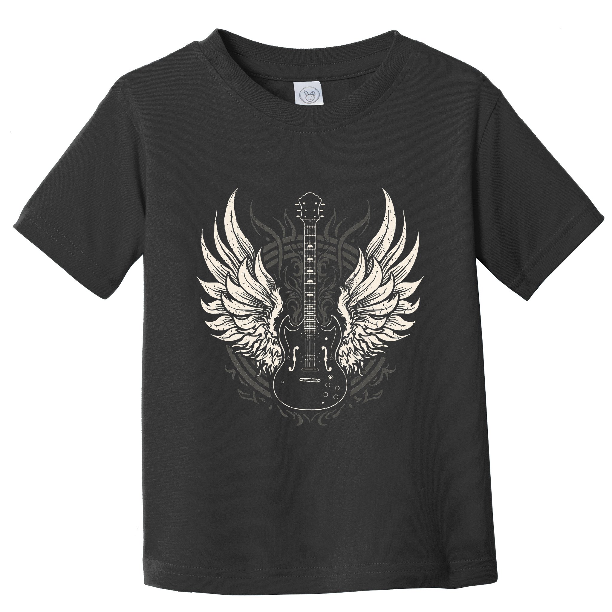 Guitar Wings Vintage Retro 80s Rock & Roll Music Toddler T-Shirt