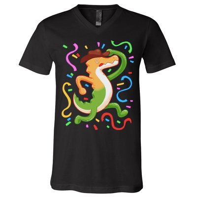 Gummigoo Wait What Digital Circus Fan Art V-Neck T-Shirt