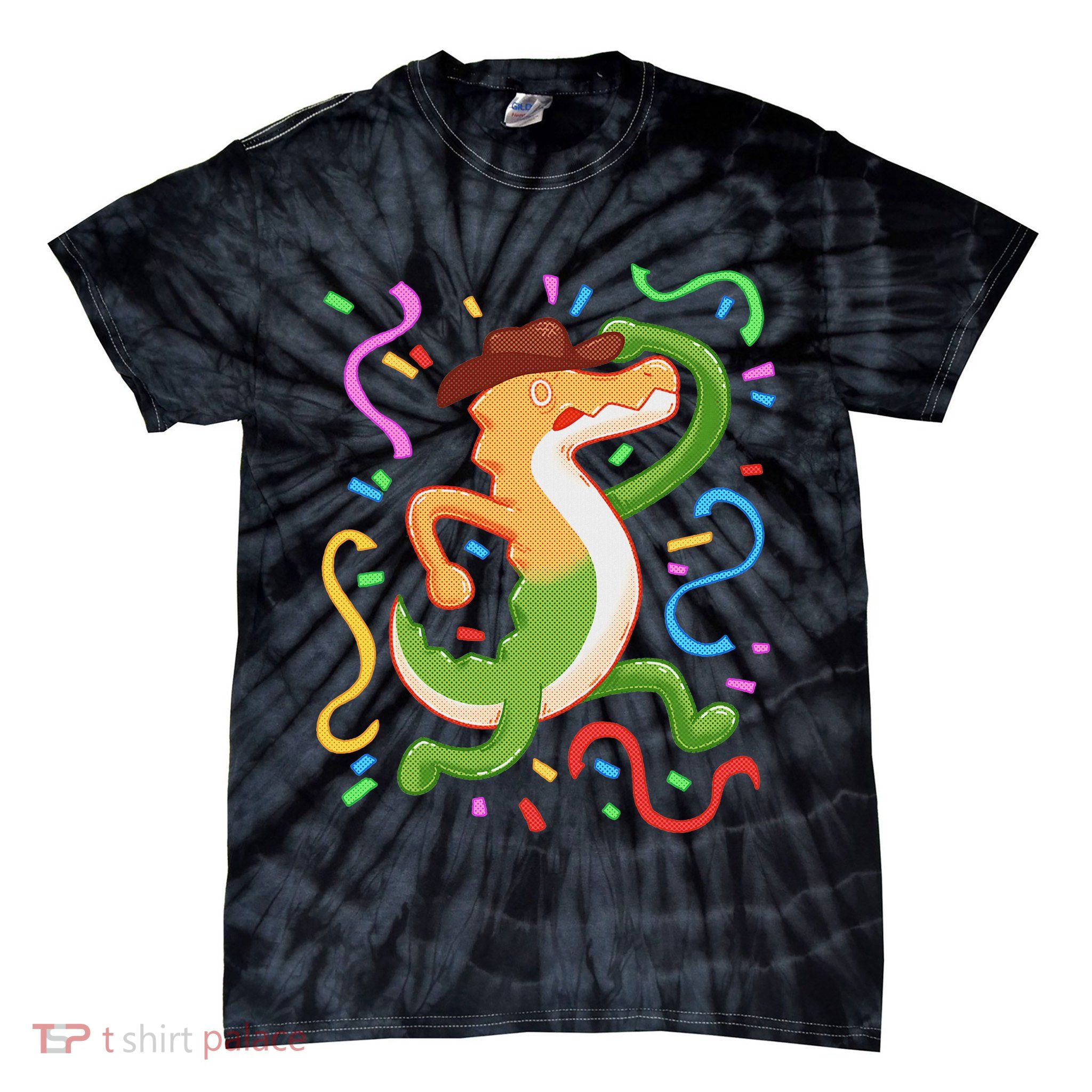 Gummigoo Wait What Digital Circus Fan Art Tie-Dye T-Shirt