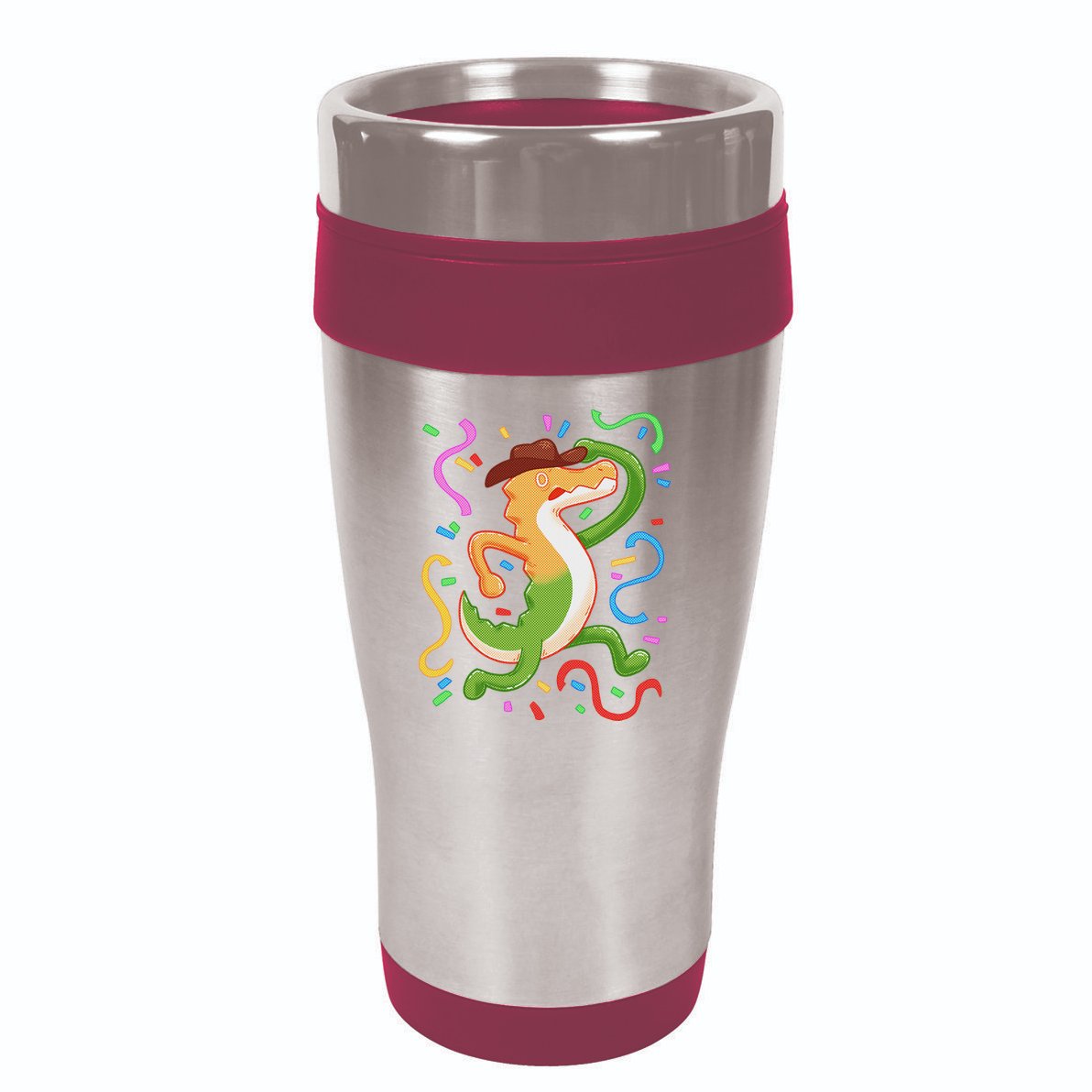Gummigoo Wait What Digital Circus Fan Art 16oz Travel Tumbler