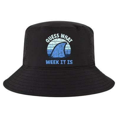 Guess What Week It Is Funny Shark Gifts Cool Comfort Performance Bucket Hat