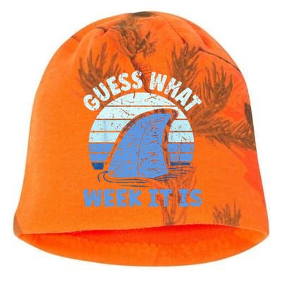 Guess What Week It Is Funny Shark Gifts Kati - Camo Knit Beanie