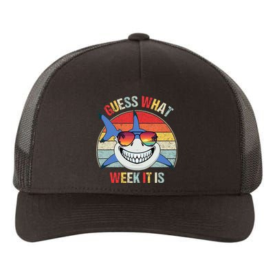 Guess What Week It Is Funny Shark Joke Yupoong Adult 5-Panel Trucker Hat