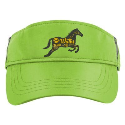 God Walks With You Adult Drive Performance Visor