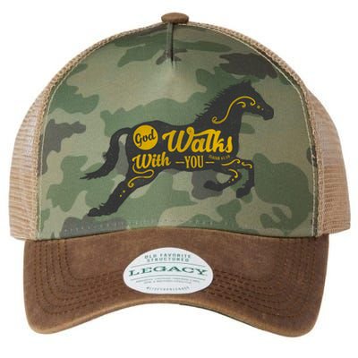 God Walks With You Legacy Tie Dye Trucker Hat