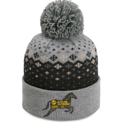 God Walks With You The Baniff Cuffed Pom Beanie