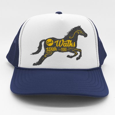 God Walks With You Trucker Hat