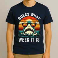 Guess What Week It Is Funny Shark Awareness Support Summer T-Shirt