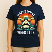 Guess What Week It Is Funny Shark Awareness Support Summer T-Shirt