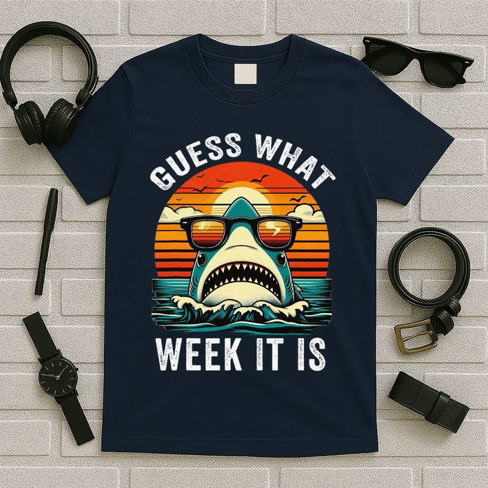 Guess What Week It Is Funny Shark Awareness Support Summer T-Shirt