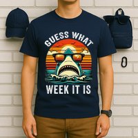 Guess What Week It Is Funny Shark Awareness Support Summer T-Shirt