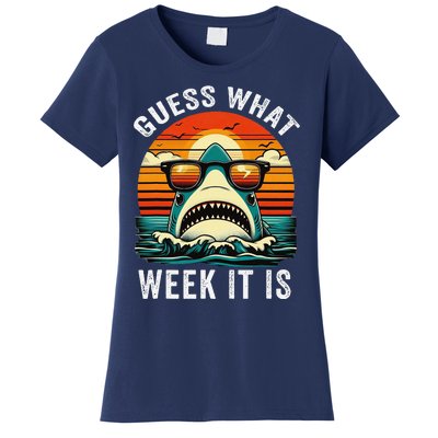 Guess What Week It Is Funny Shark Awareness Support Summer Women's T-Shirt