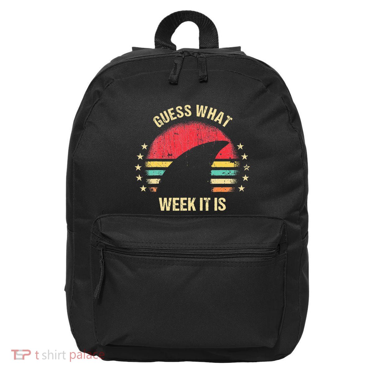 Guess What Week It Is Funny Shark Gift 16 in Basic Backpack