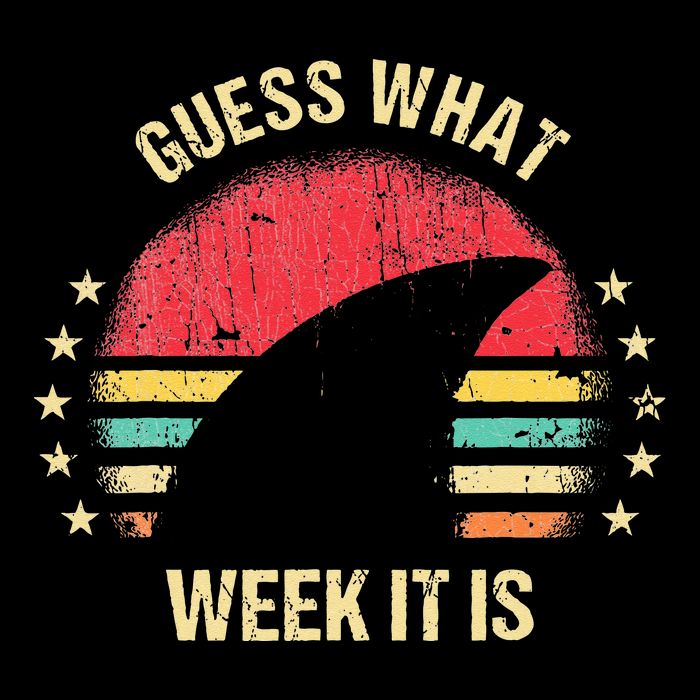 Guess What Week It Is Funny Shark Gift Youth Performance Sprint T-Shirt