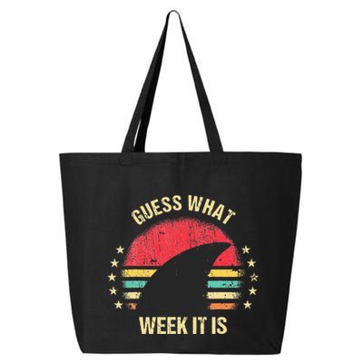 Guess What Week It Is Funny Shark Gift 25L Jumbo Tote