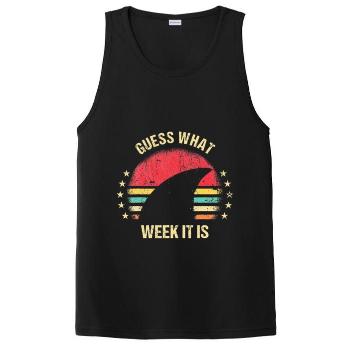 Guess What Week It Is Funny Shark Gift PosiCharge Competitor Tank