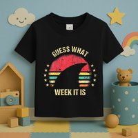 Guess What Week It Is Funny Shark Gift Toddler T-Shirt