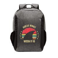 Guess What Week It Is Funny Shark Gift Vector Backpack