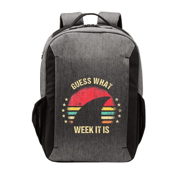 Guess What Week It Is Funny Shark Gift Vector Backpack