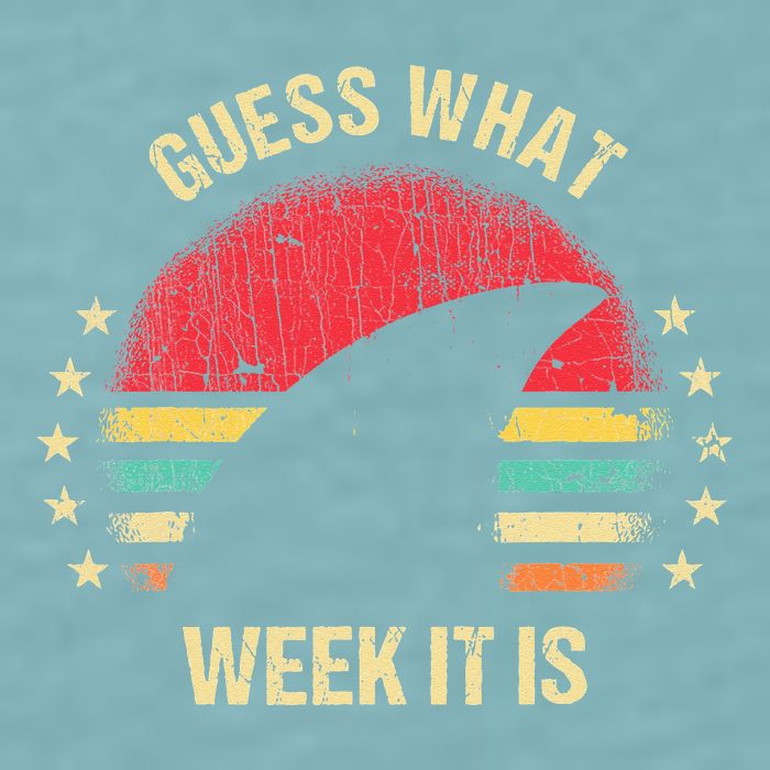 Guess What Week It Is Funny Shark Gift Sueded Cloud Jersey T-Shirt