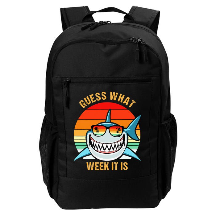 Guess What Week It Is Funny Shark Gift Backpack